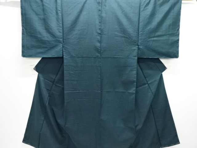 壱火3976 遠州織綿麻しじら織 男着物単衣 裄